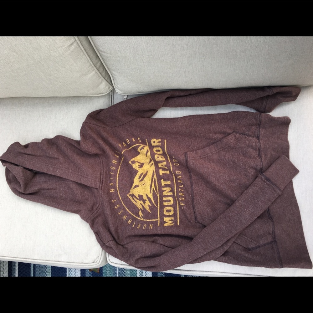 Brown mountain hoodie